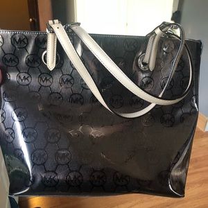 Michael Kors large metallic handbag